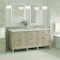 James Martin Vanities 72'' Double Vanity, Whitewashed Oak w/ 3 CM Victorian Silver Quartz Top 424-V72-WWO-3VSL - alternate 4